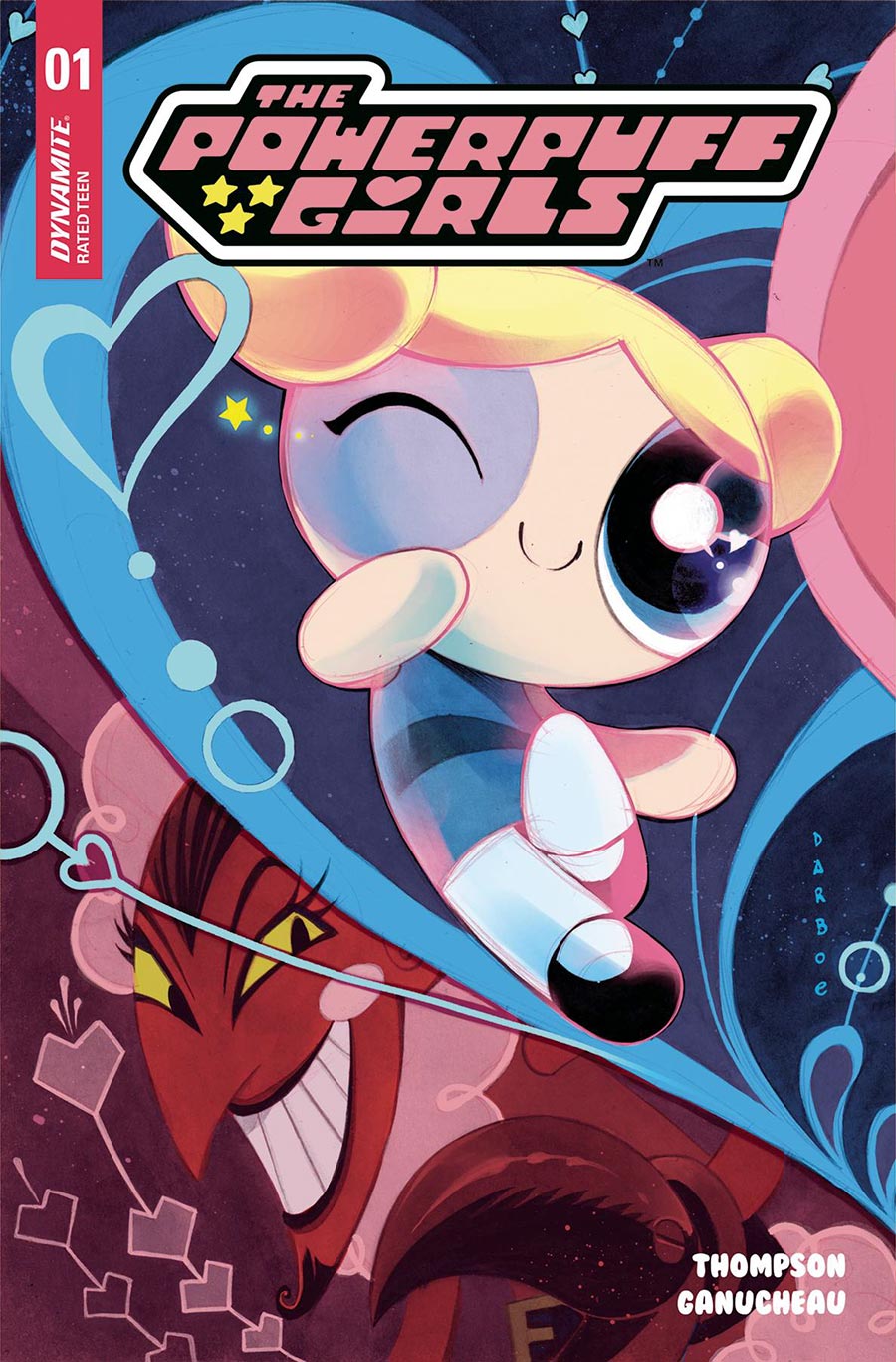 Powerpuff Girls Vol 4 #1 Cover J Incentive Karen S Darboe Connecting Foil Cover