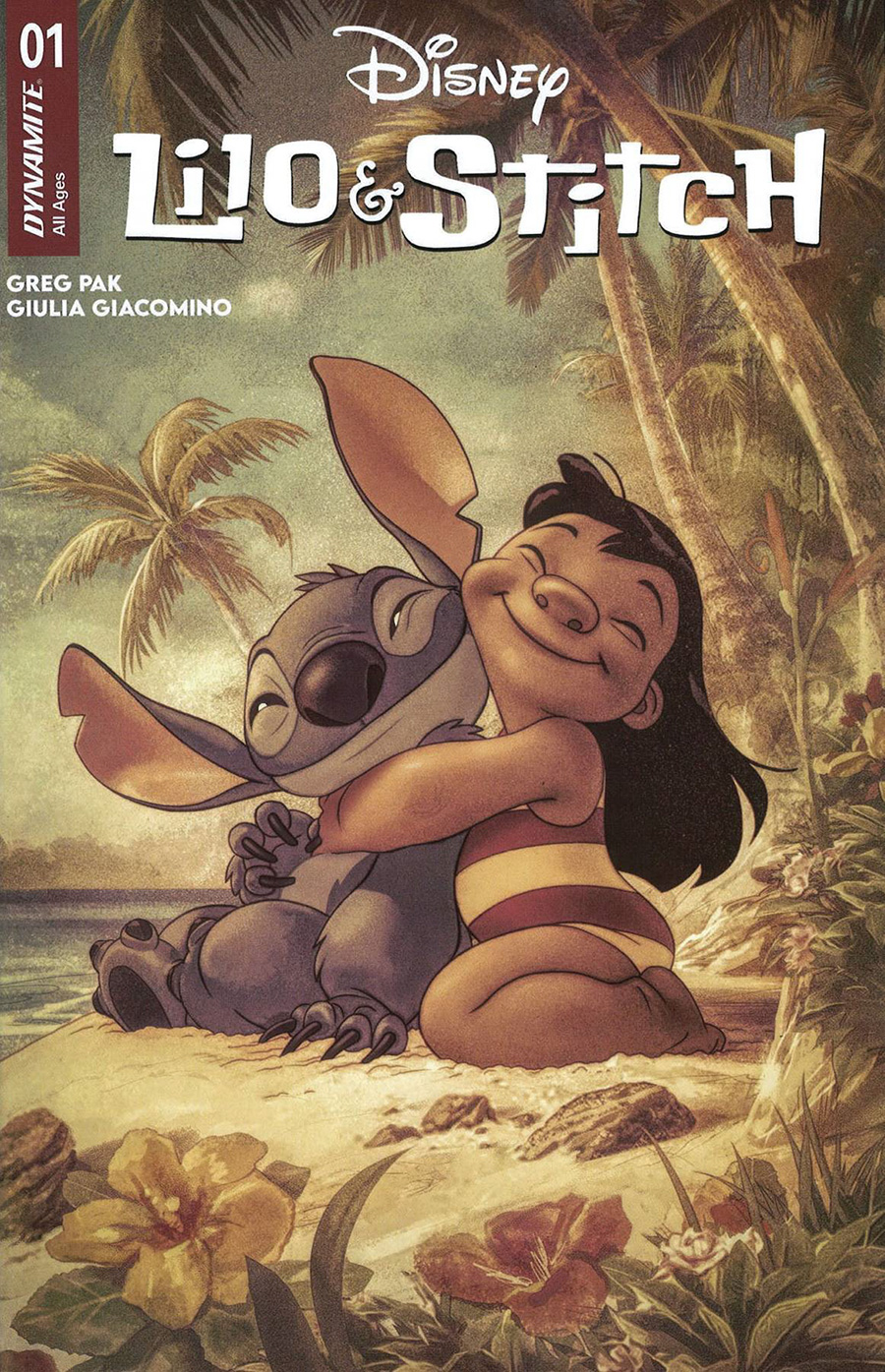 Lilo & Stitch #1 Cover Y Dynamite Com Exclusive Joshua Middleton Vintage Variant Cover