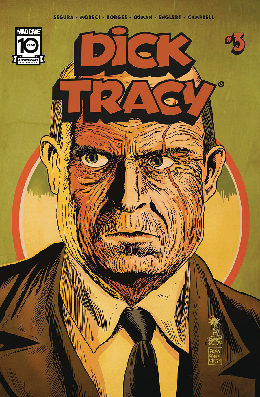 Dick Tracy (Mad Cave Studios) #3 Cover C Incentive Francesco Francavilla Variant Cover