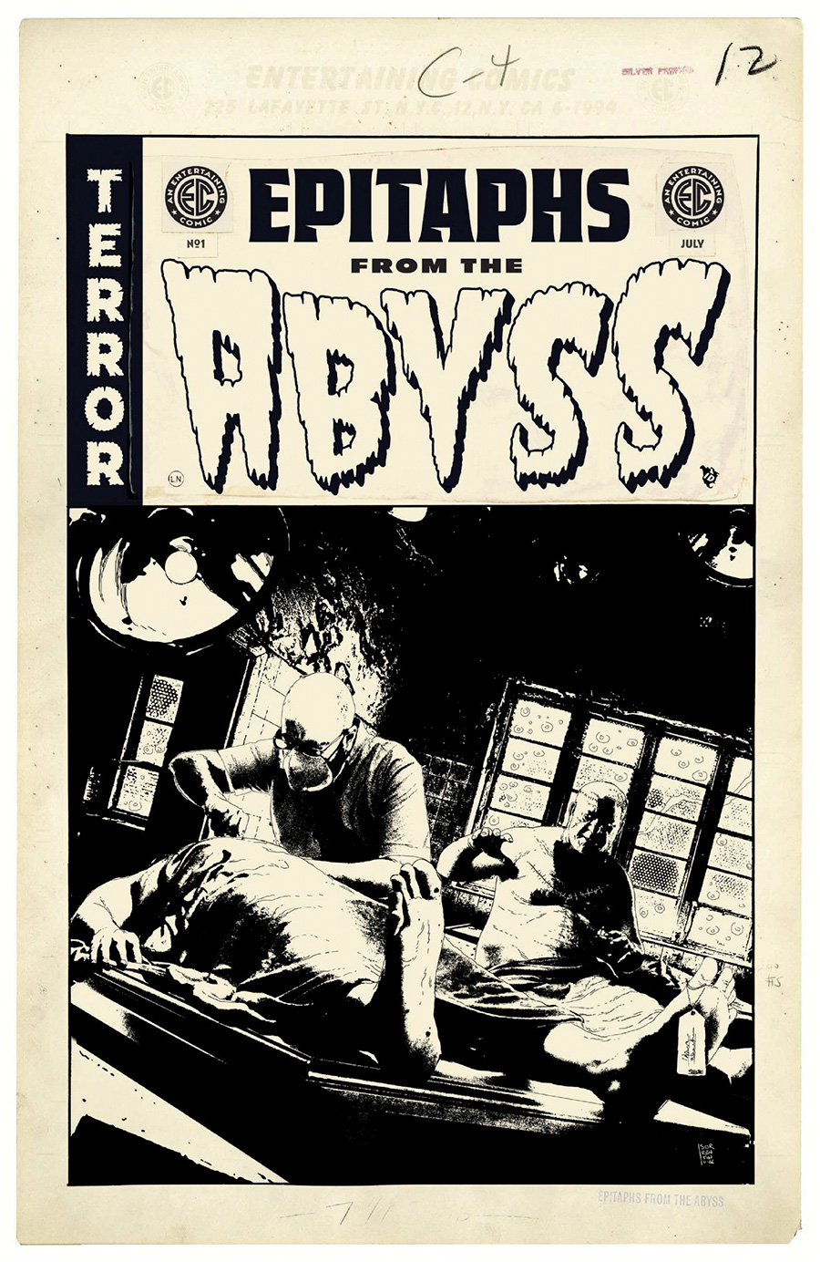 Epitaphs From The Abyss #1 Cover G Incentive Andrea Sorrentino Black & White Artist Edition Cover (EC Comics)