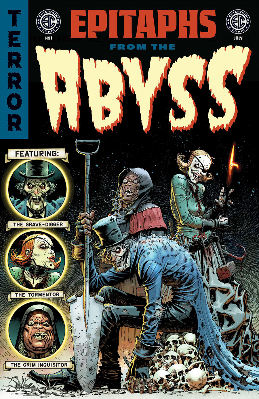 Epitaphs From The Abyss #1 Cover I Incentive Dustin Weaver Horror Host Variant Cover (EC Comics)