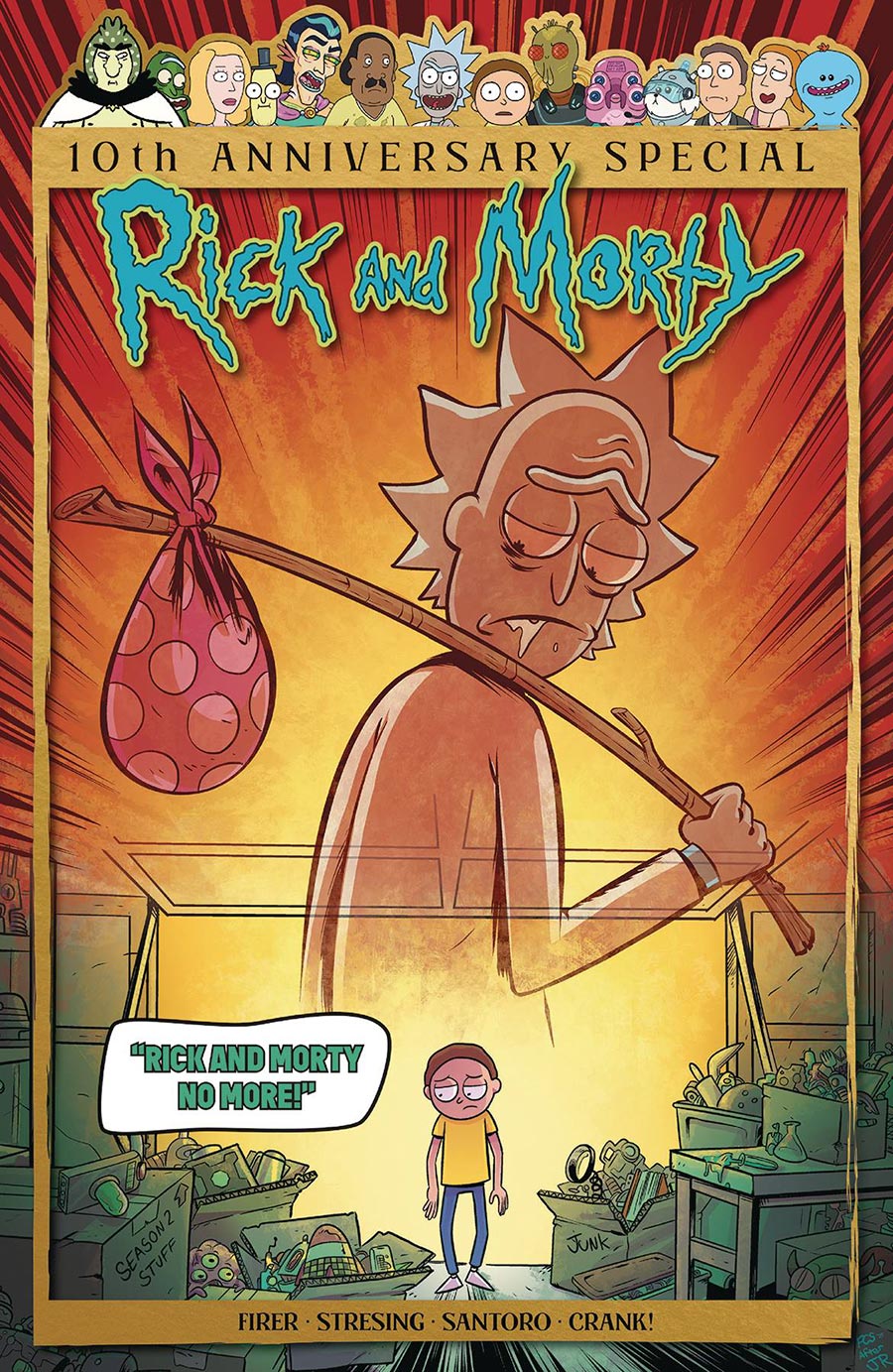 Rick And Morty 10th Anniversary Special #1 (One Shot) Cover D Incentive Fred C Stresing Variant Cover