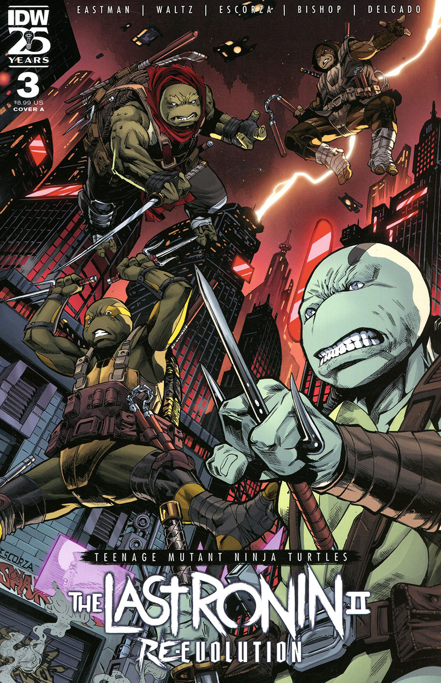 Teenage Mutant Ninja Turtles The Last Ronin II Re-Evolution #3 Cover A Regular Escorzas Brothers Cover