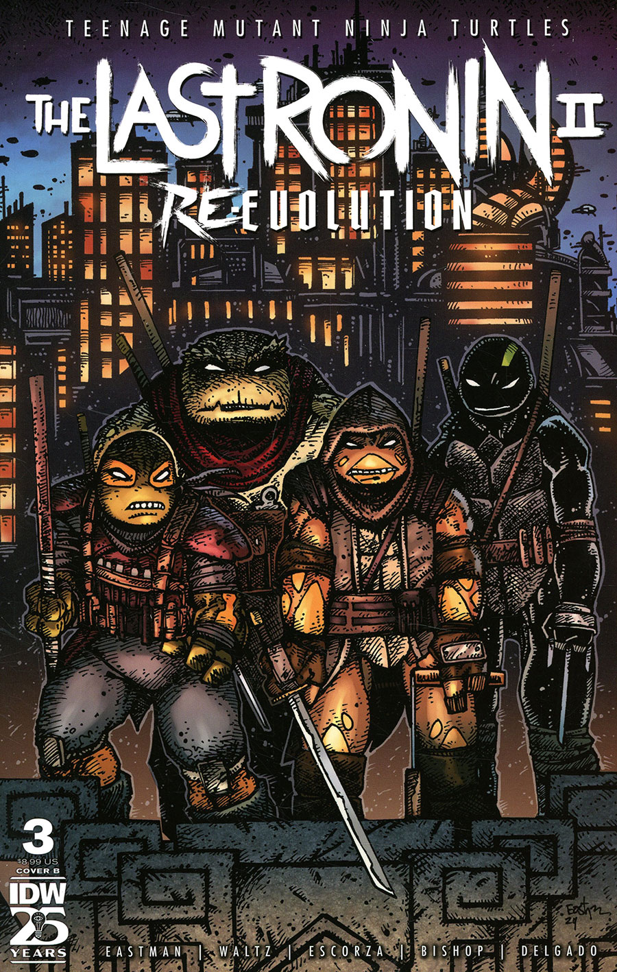 Teenage Mutant Ninja Turtles The Last Ronin II Re-Evolution #3 Cover B Variant Kevin Eastman Cover