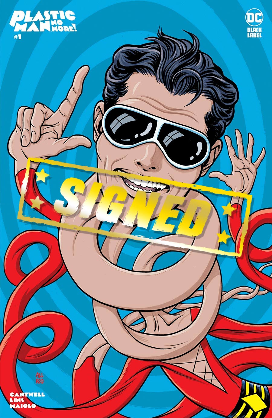 Plastic Man No More #1 Cover F Variant Michael Allred Cover Signed By Christopher Cantwell