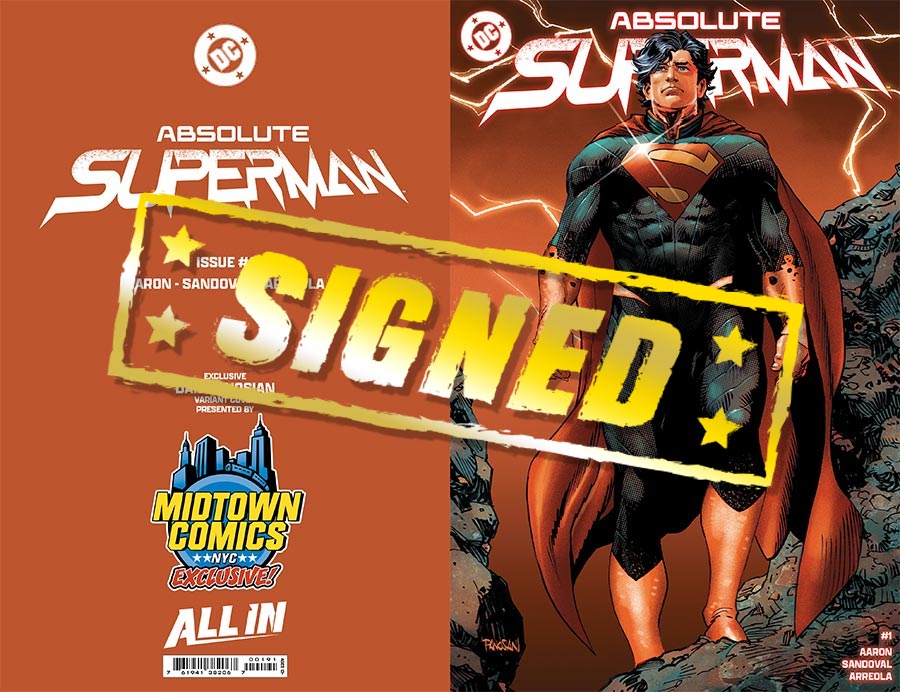 Absolute Superman #1  Midtown Exclusive Dan Panosian Connecting Variant Cover Signed By Dan Panosian (DC All In)(Limit 1 Per Customer)