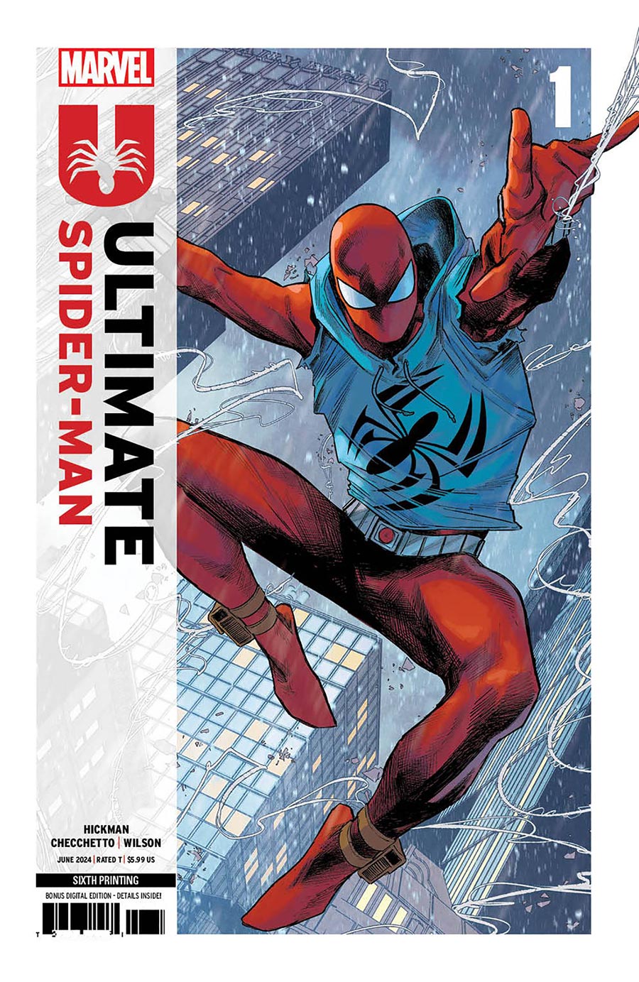 Ultimate Spider-Man Vol 2 #1 Cover X 6th Ptg Marco Checchetto Variant Cover
