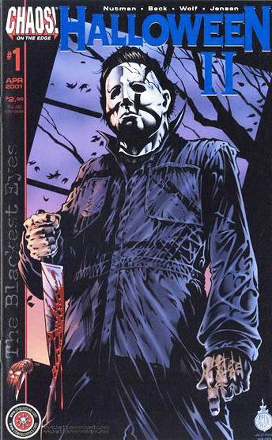 Halloween II The Blackest Eyes (One Shot) #1 Cover E DF Blue Foil Variant With Certificate