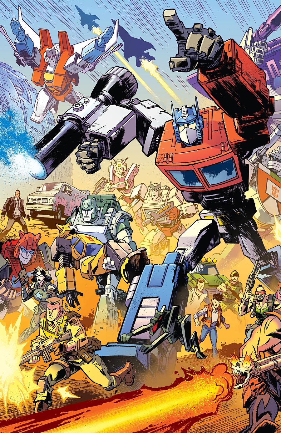 Transformers Vol 5 #9 Cover F Variant Jason Howard & Annalisa Leoni Energon Universe Anniversary Connecting Cover