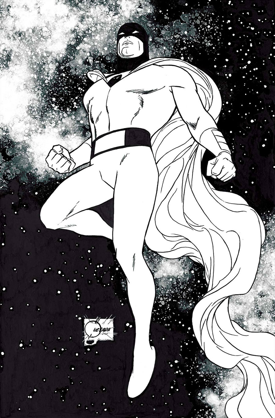 Space Ghost Vol 4 #2 Cover X Incentive Joe Quesada Black & White Virgin Cover