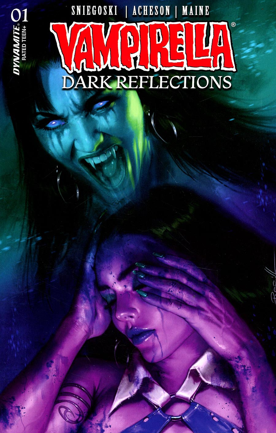 Vampirella Dark Reflections #1 Cover V Variant Lucio Parrillo Ultraviolet Cover