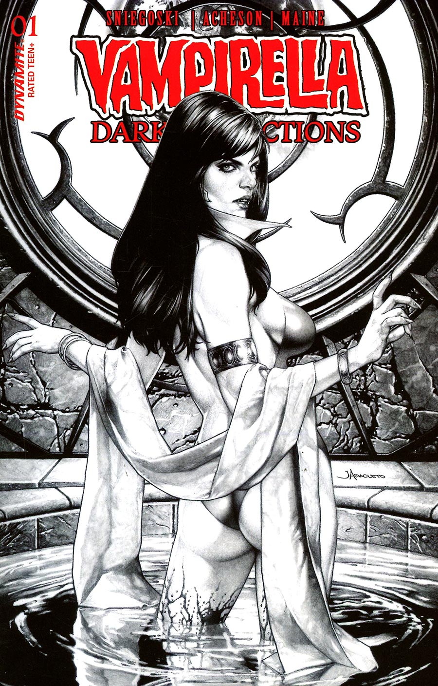 Vampirella Dark Reflections #1 Cover W Variant Jay Anacleto Line Art Cover