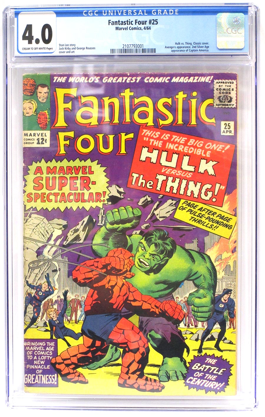 Fantastic Four #25 Cover C CGC 4.0