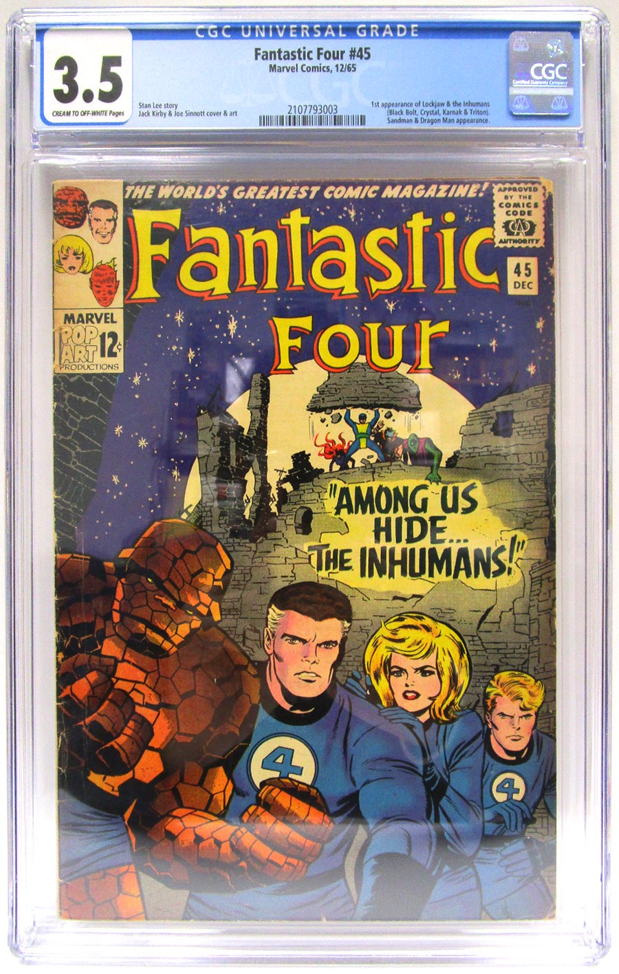 Fantastic Four #45 Cover B CGC 3.5