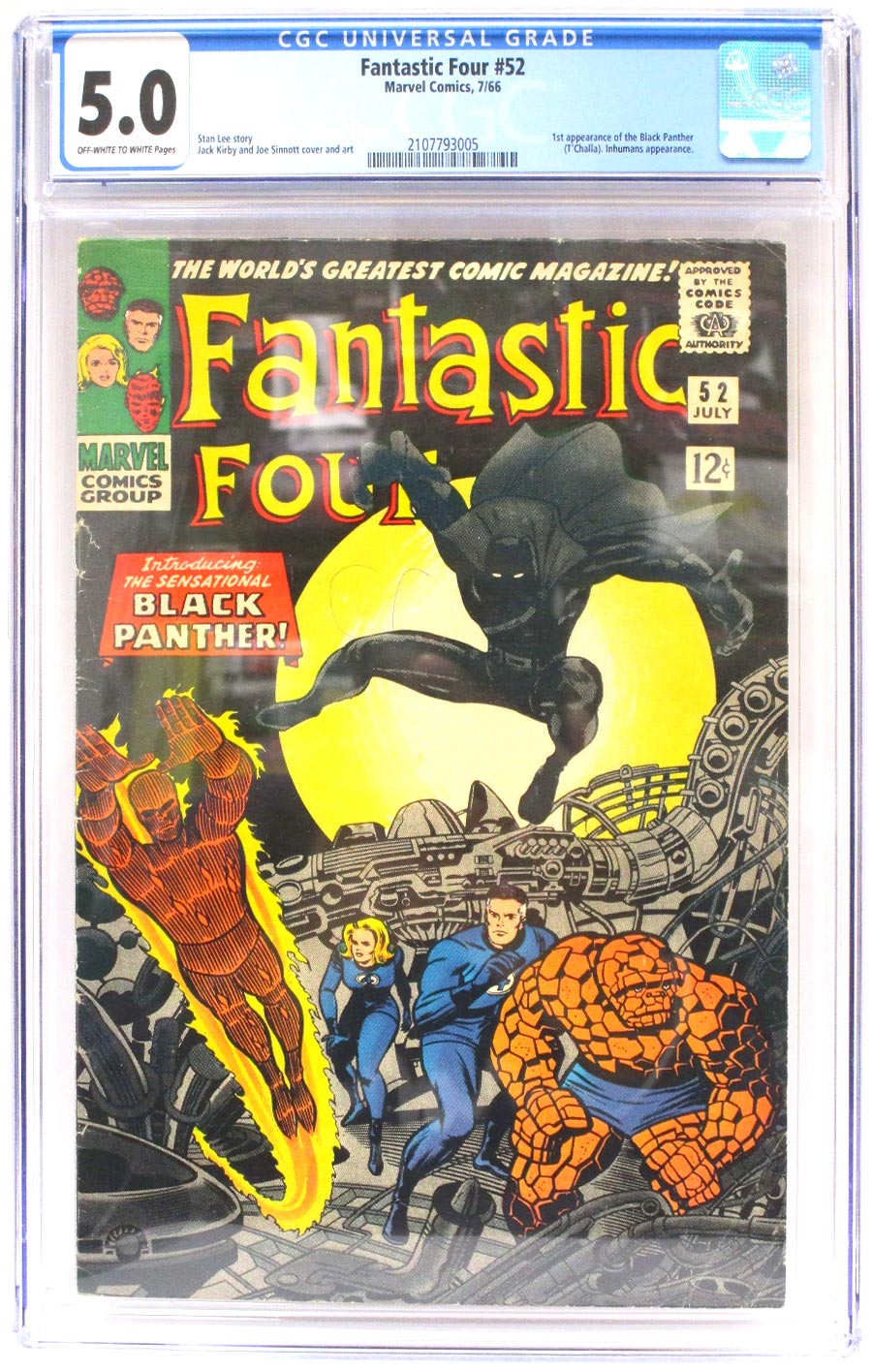 Fantastic Four #52 Cover E CGC 5.0