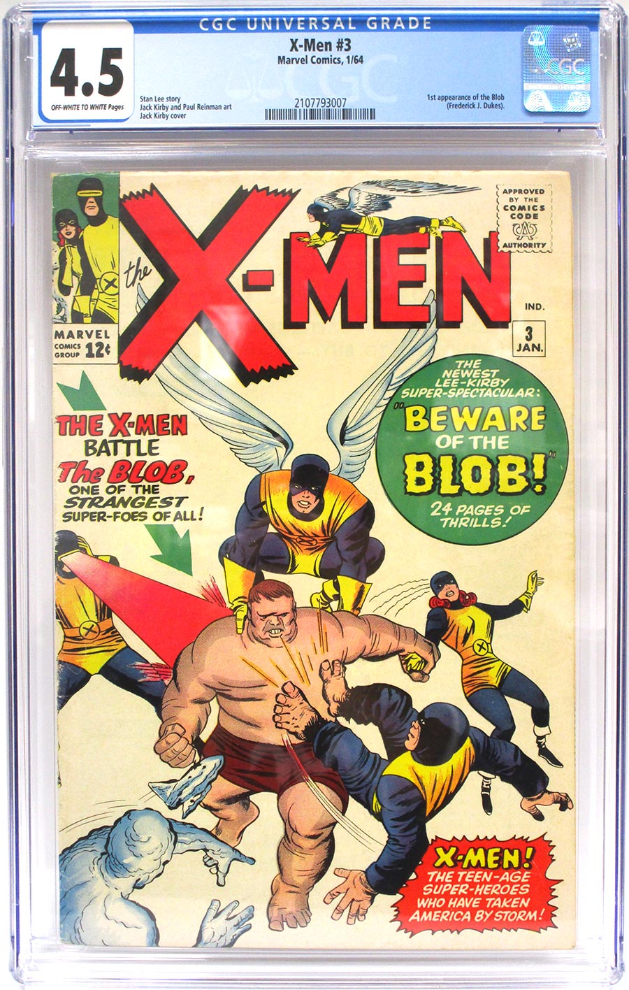 X-Men Vol 1 #3 Cover D CGC 4.5