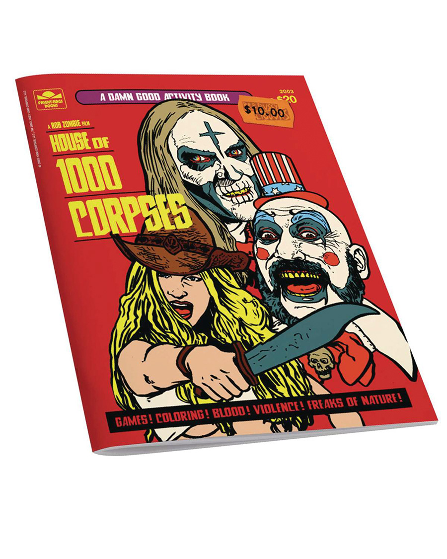 House Of 1000 Corpses Activity Book By Fright Rags TP