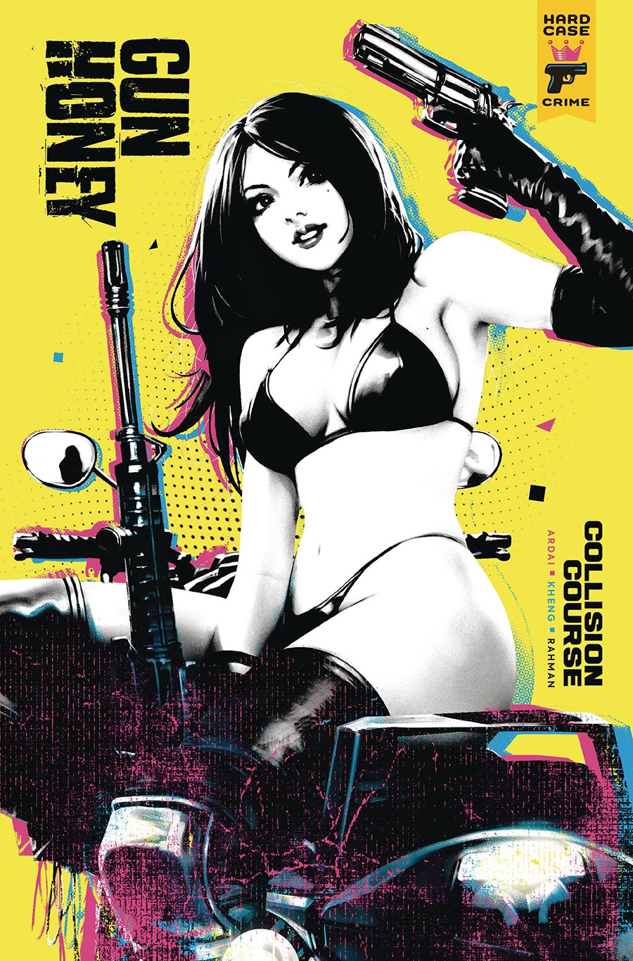 Hard Case Crime Gun Honey Collision Course #1 Cover N 2nd Ptg Derrick Chew Copic Variant Cover