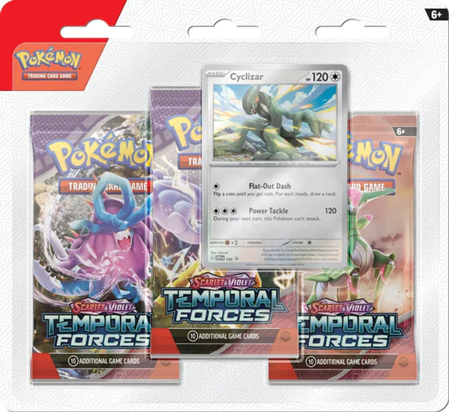 Pokemon Scarlet And Violet 5 Temporal Forces 3-Pack Blister Pack