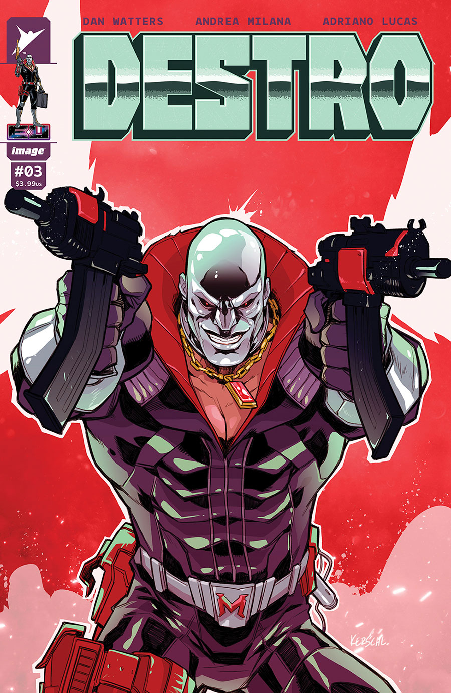 Destro #3 Cover B Variant Karl Kerschl Cover