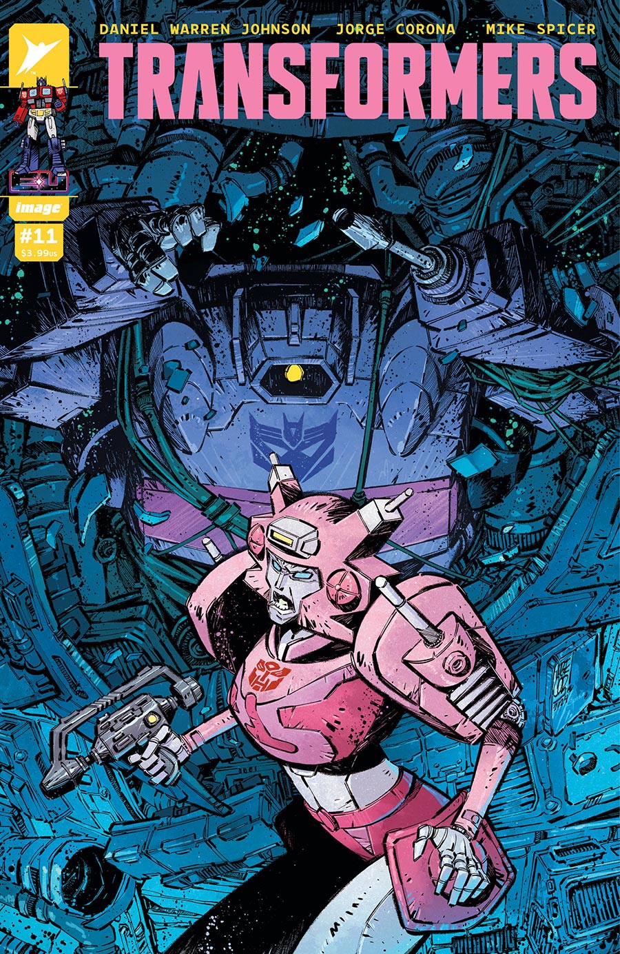 Transformers Vol 5 #11 Cover B Variant Jorge Corona & Mike Spicer Cover (Limit 1 Per Customer)