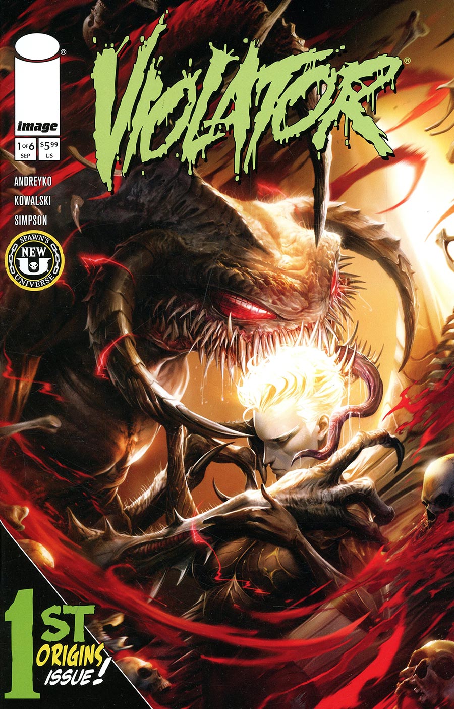 Spawn Violator Origin #1 Cover B Variant Francesco Mattina Cover