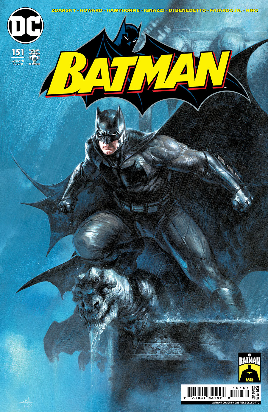 Batman Vol 3 #151 Cover G Variant Gabriele Dell Otto Batman 85th Anniversary Card Stock Cover (Absolute Power Tie-In)