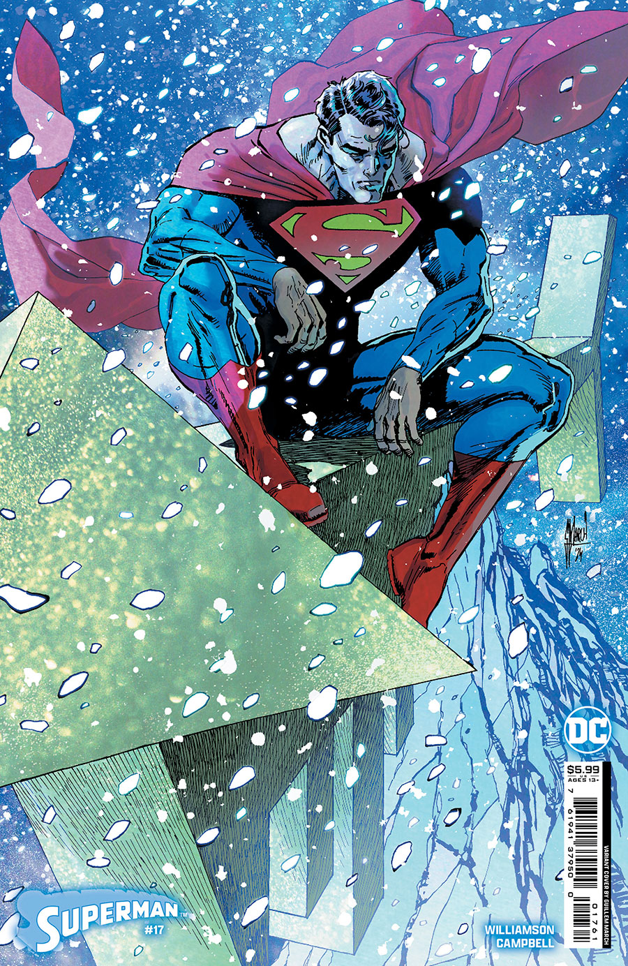 Superman Vol 7 #17 Cover D Variant Guillem March Card Stock Cover (Absolute Power Tie-In)