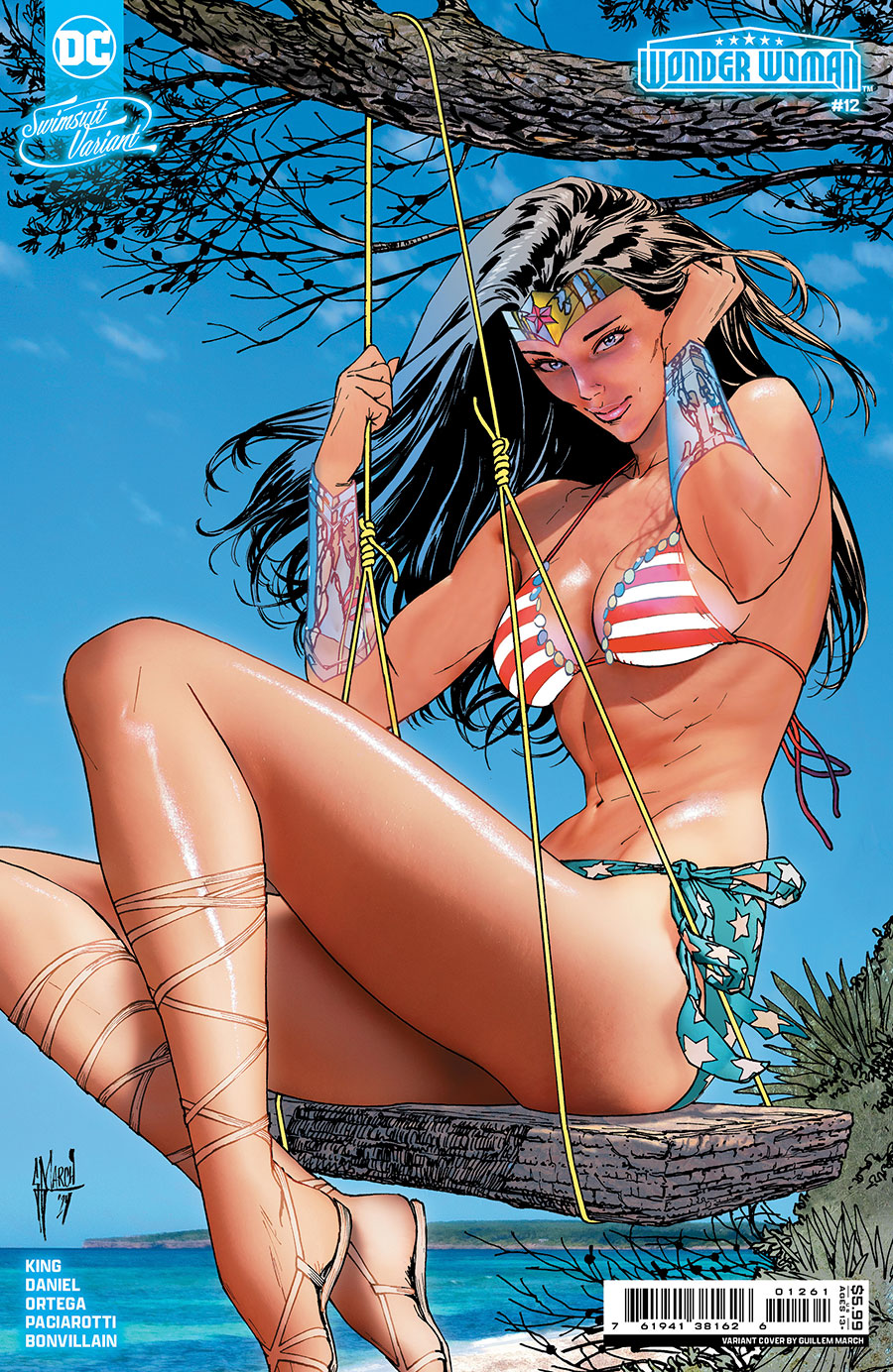 Wonder Woman Vol 6 #12 Cover D Variant Guillem March Swimsuit Card Stock Cover (Absolute Power Tie-In)