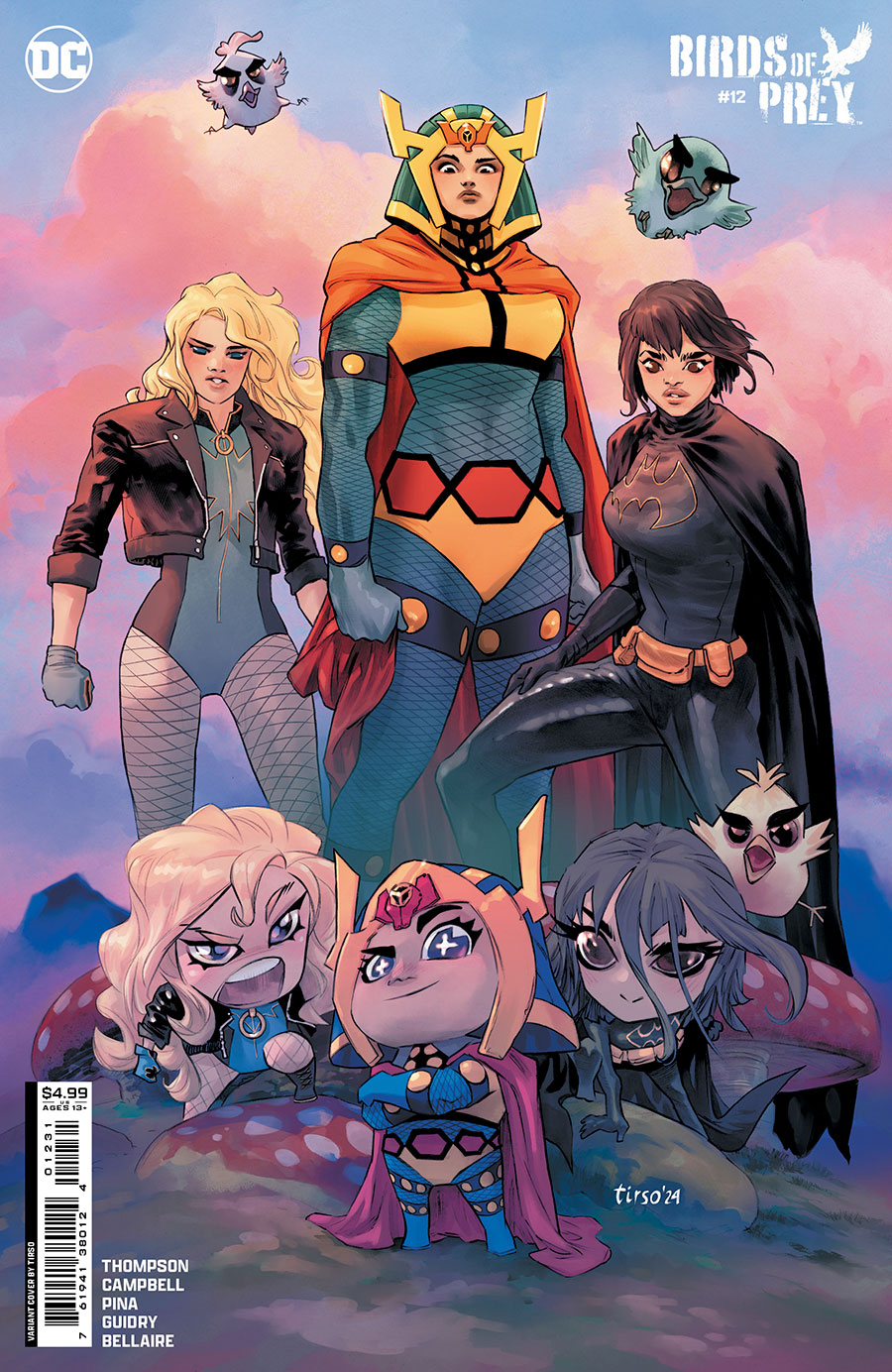 Birds Of Prey Vol 5 #12 Cover B Variant Tirso Cons Card Stock Cover