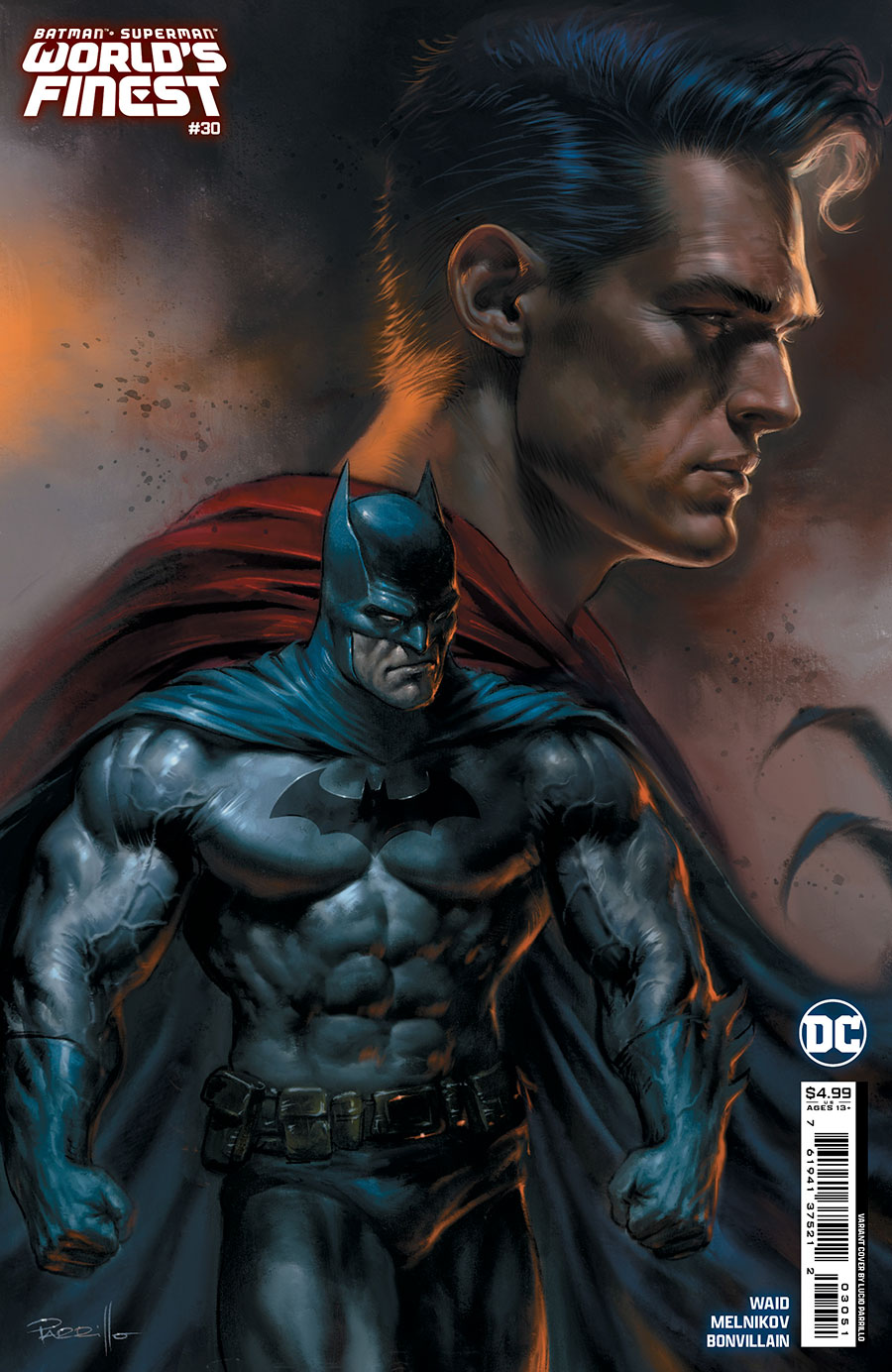 Batman Superman Worlds Finest #30 Cover C Variant Lucio Parrillo Card Stock Cover