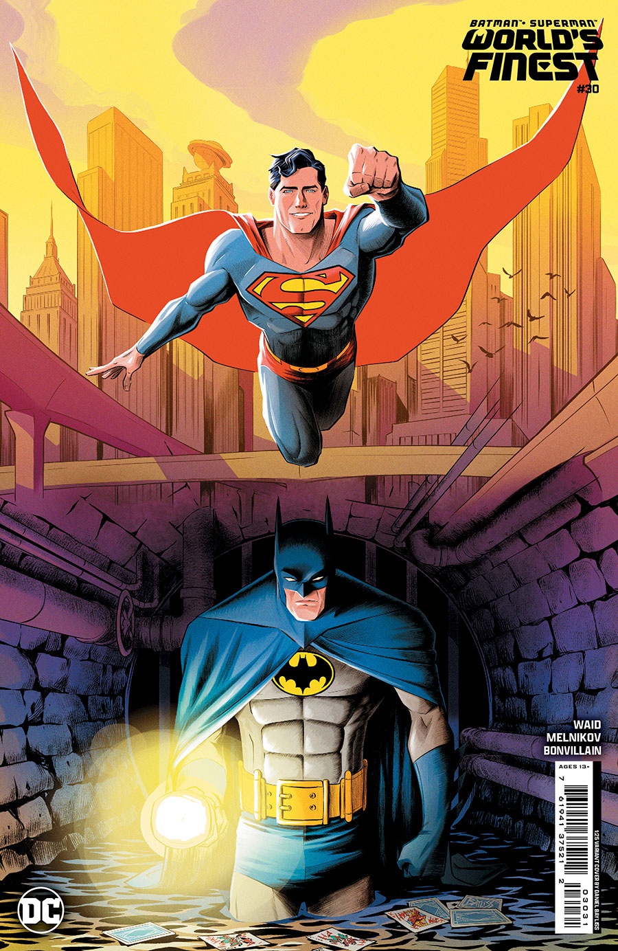 Batman Superman Worlds Finest #30 Cover E Incentive Daniel Bayliss Card Stock Variant Cover