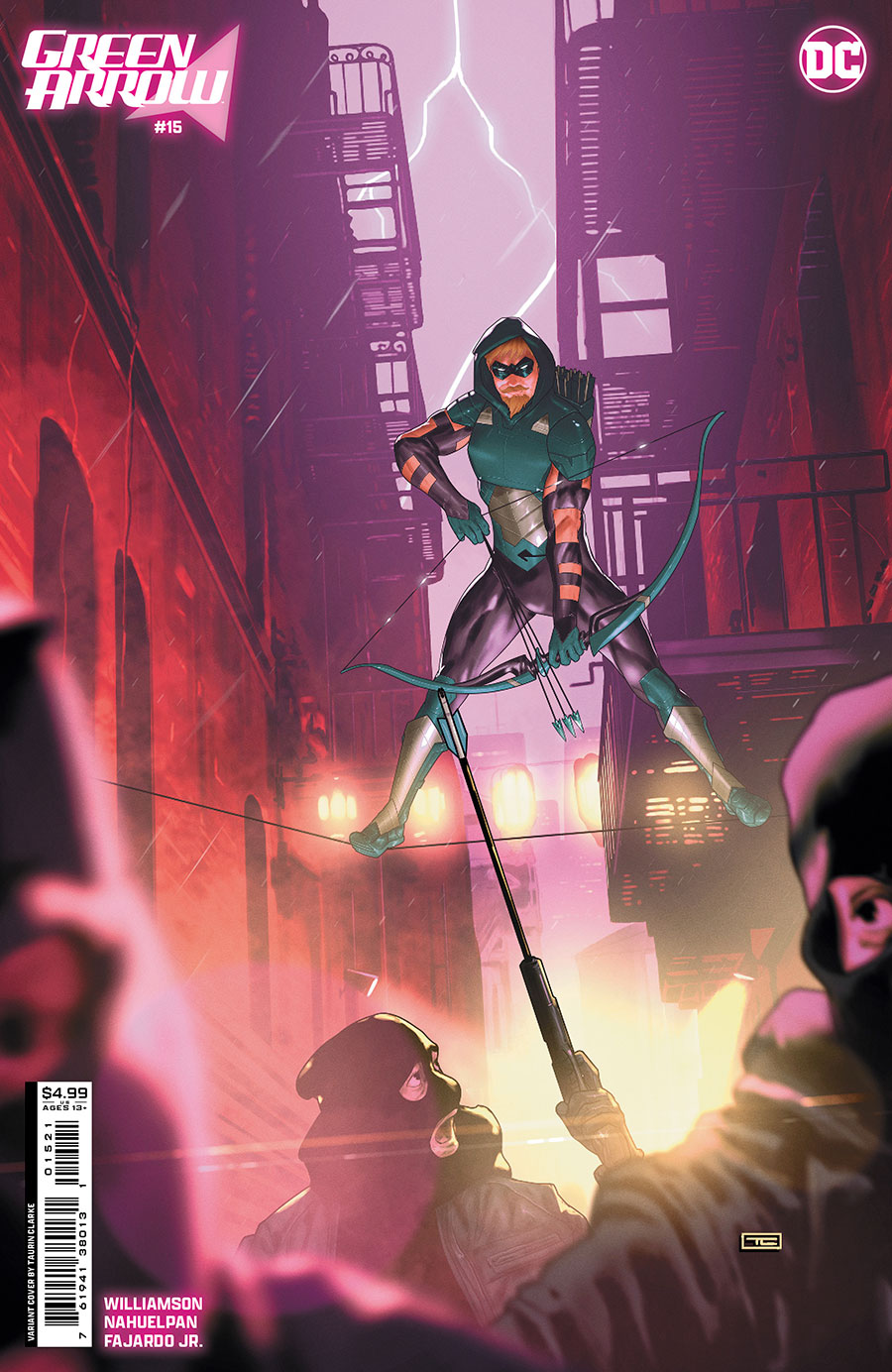 Green Arrow Vol 8 #15 Cover B Variant Taurin Clarke Card Stock Cover (Absolute Power Tie-In)