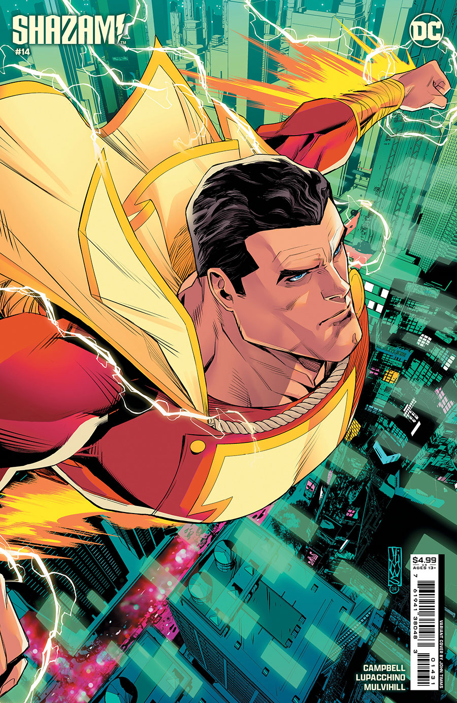 SHAZAM Vol 4 #14 Cover C Variant John Timms Card Stock Cover