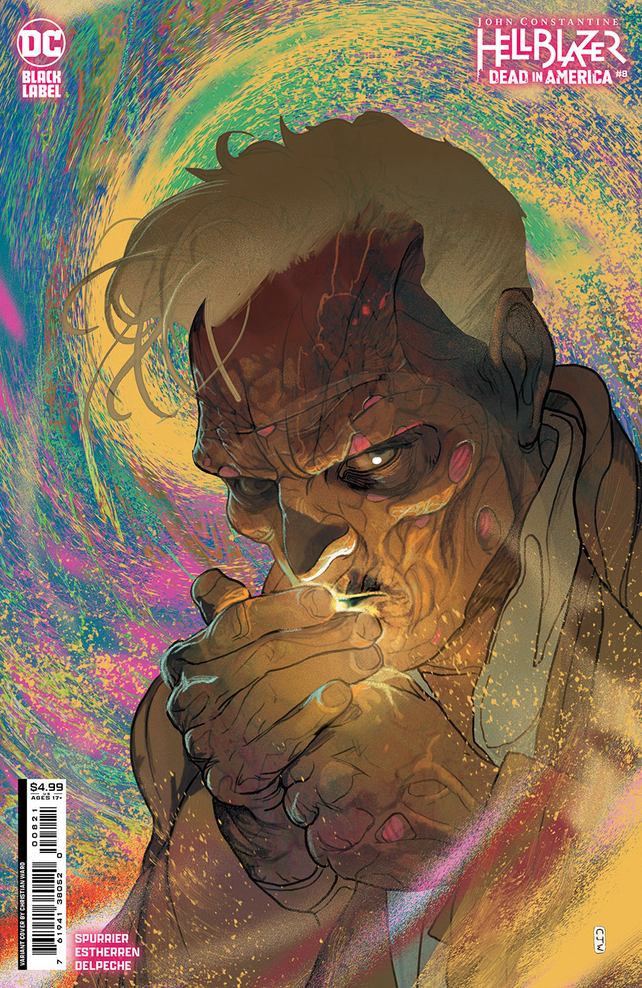 John Constantine Hellblazer Dead In America #8 Cover B Variant Christian Ward Cover