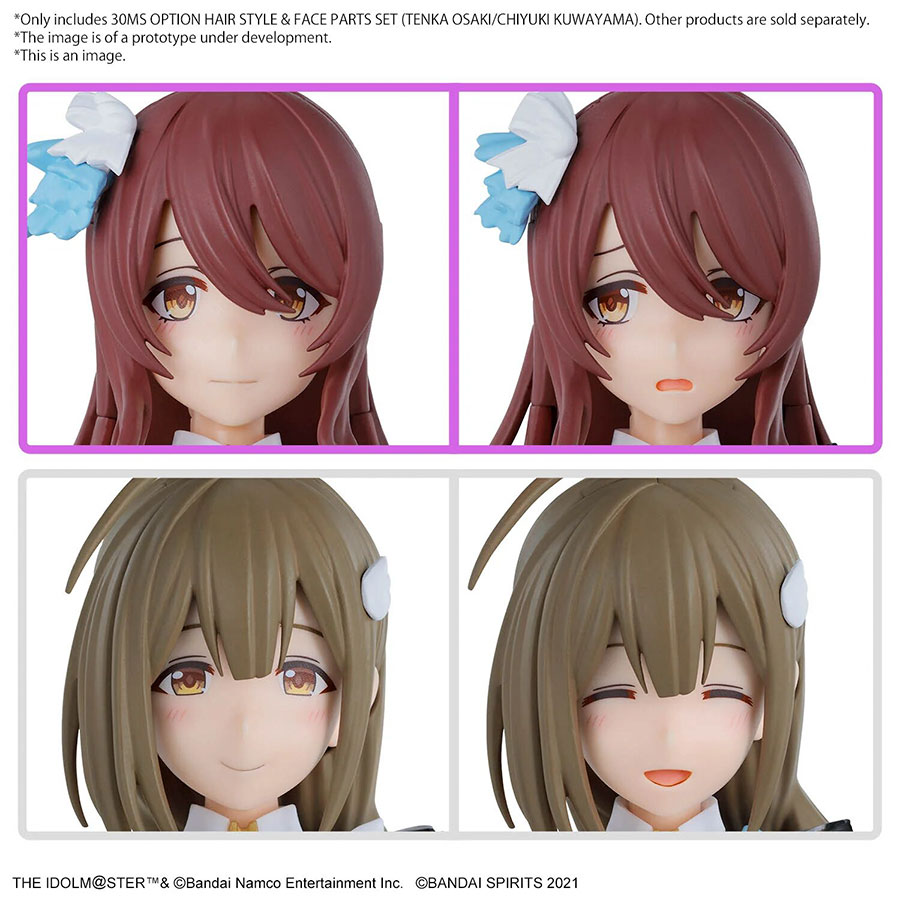 30 Minutes Sisters The Idolm@sters Shinycolors Kit - Option Hair Style & Face Parts Set (Tenka Osaki / Chiyuki Kuwayama)