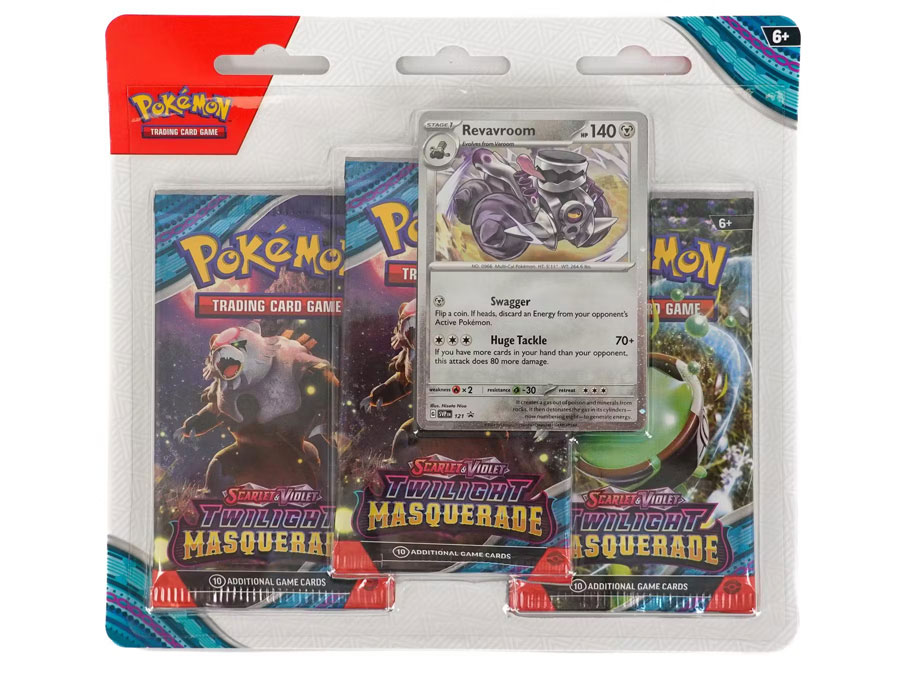 Pokemon Scarlet And Violet 6 Twilight Masquerade 3-Pack Blister Pack