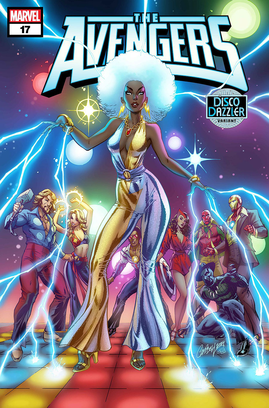 Avengers Vol 8 #17 Cover B Variant J Scott Campbell Disco Dazzler Cover (Deadpool Wolverine Weapon X-Traction Part 6)