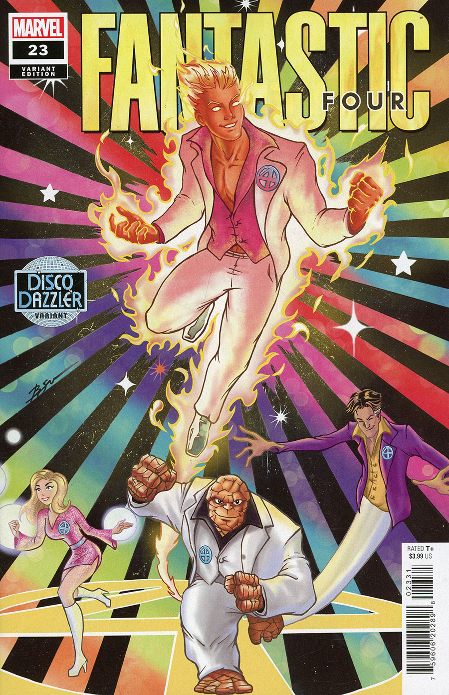 Fantastic Four Vol 7 #23 Cover B Variant Benjamin Su Disco Dazzler Cover