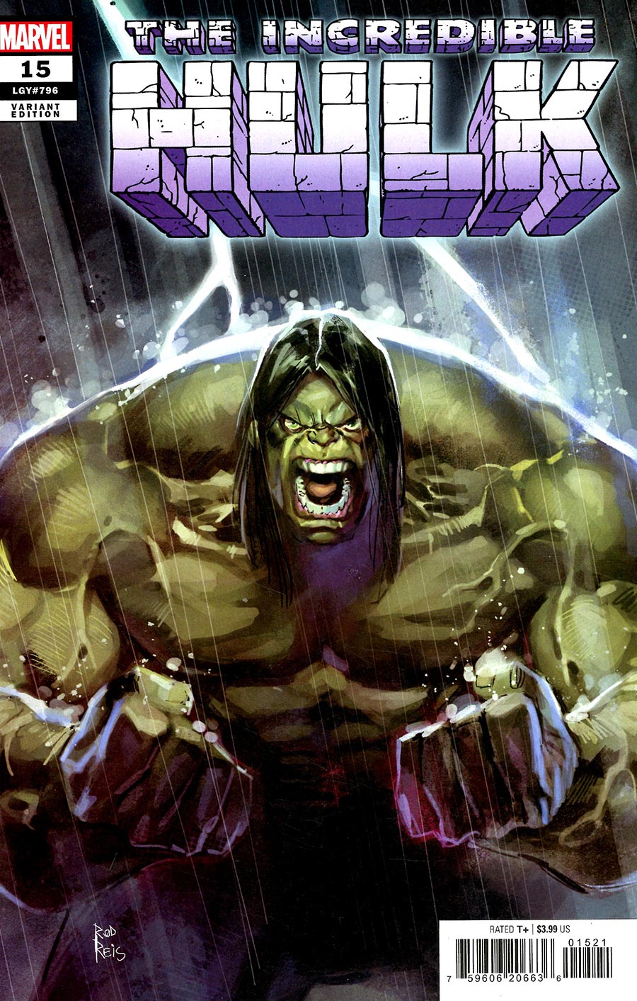 Incredible Hulk Vol 5 #15 Cover C Variant Rod Reis Cover