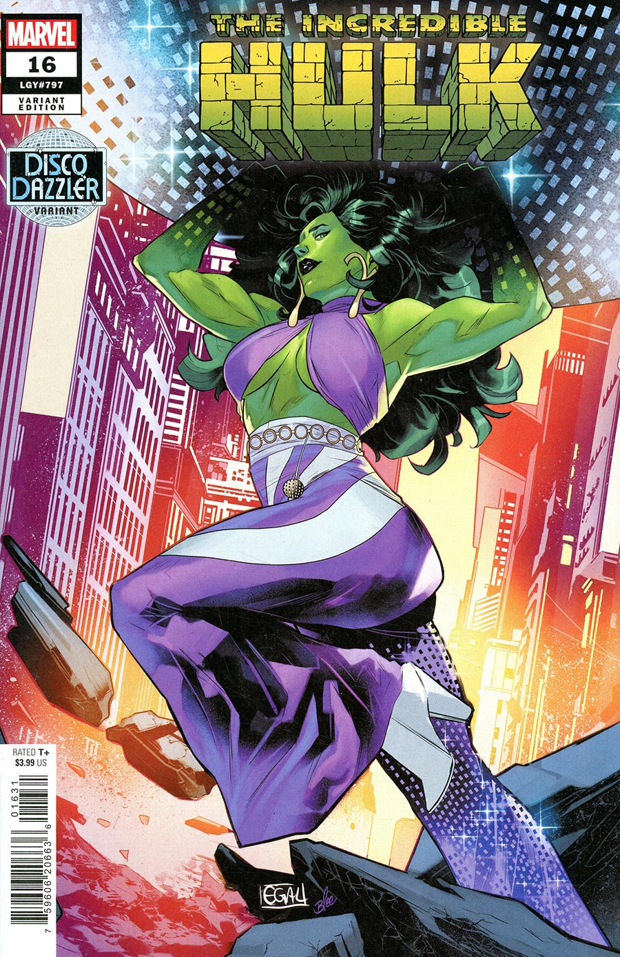 Incredible Hulk Vol 5 #16 Cover B Variant Edwin Galmon Disco Dazzler Cover