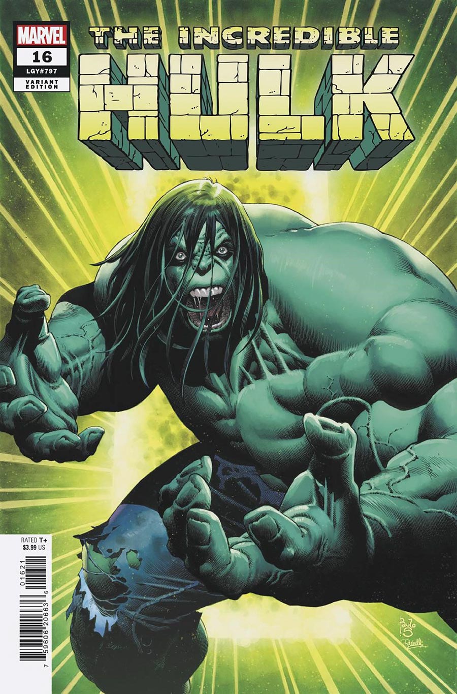 Incredible Hulk Vol 5 #16 Cover D Variant Paulo Siqueira Cover