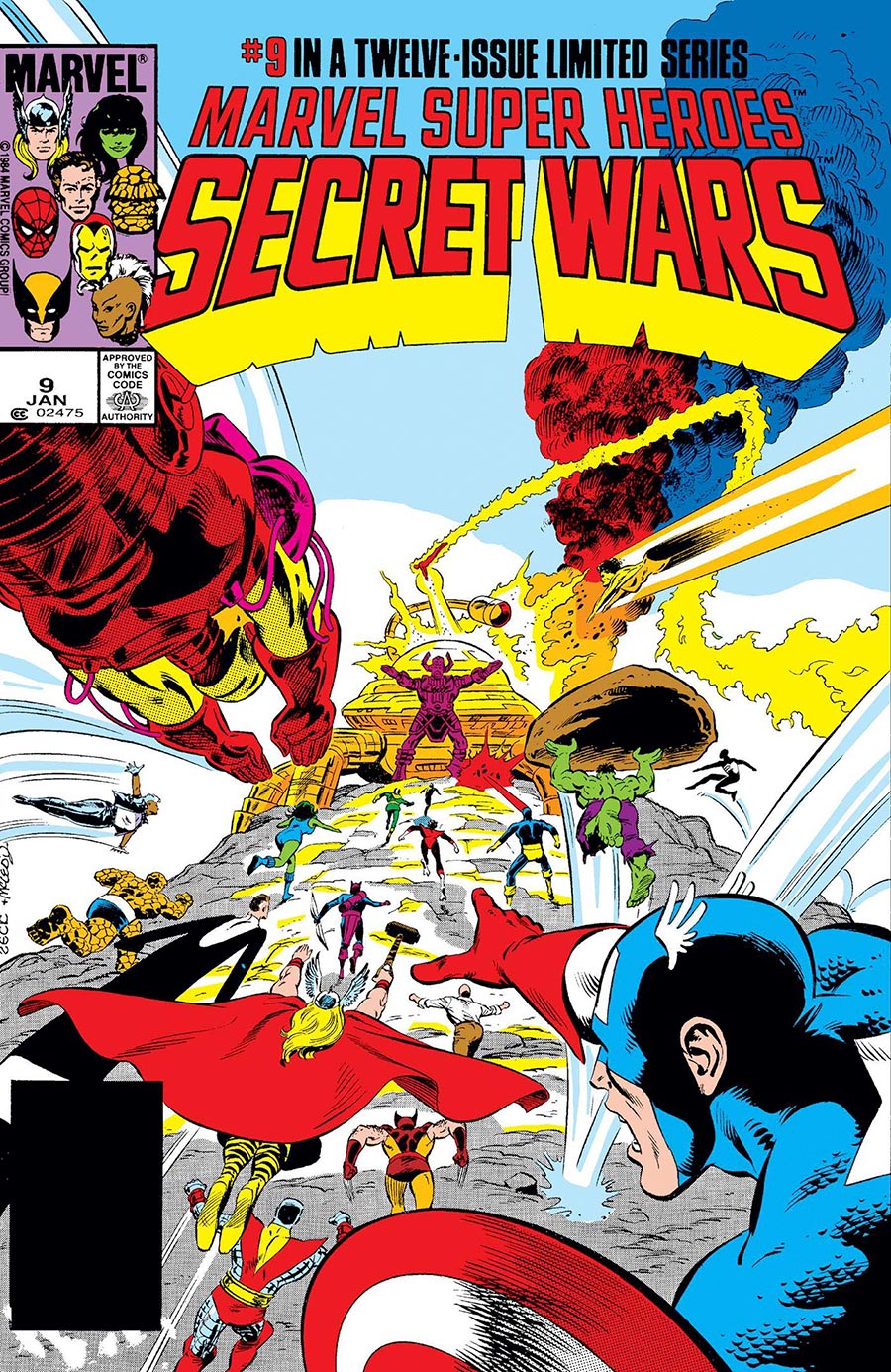 Marvel Super-Heroes Secret Wars #9 Cover D Facsimile Edition Regular Bob Layton Cover