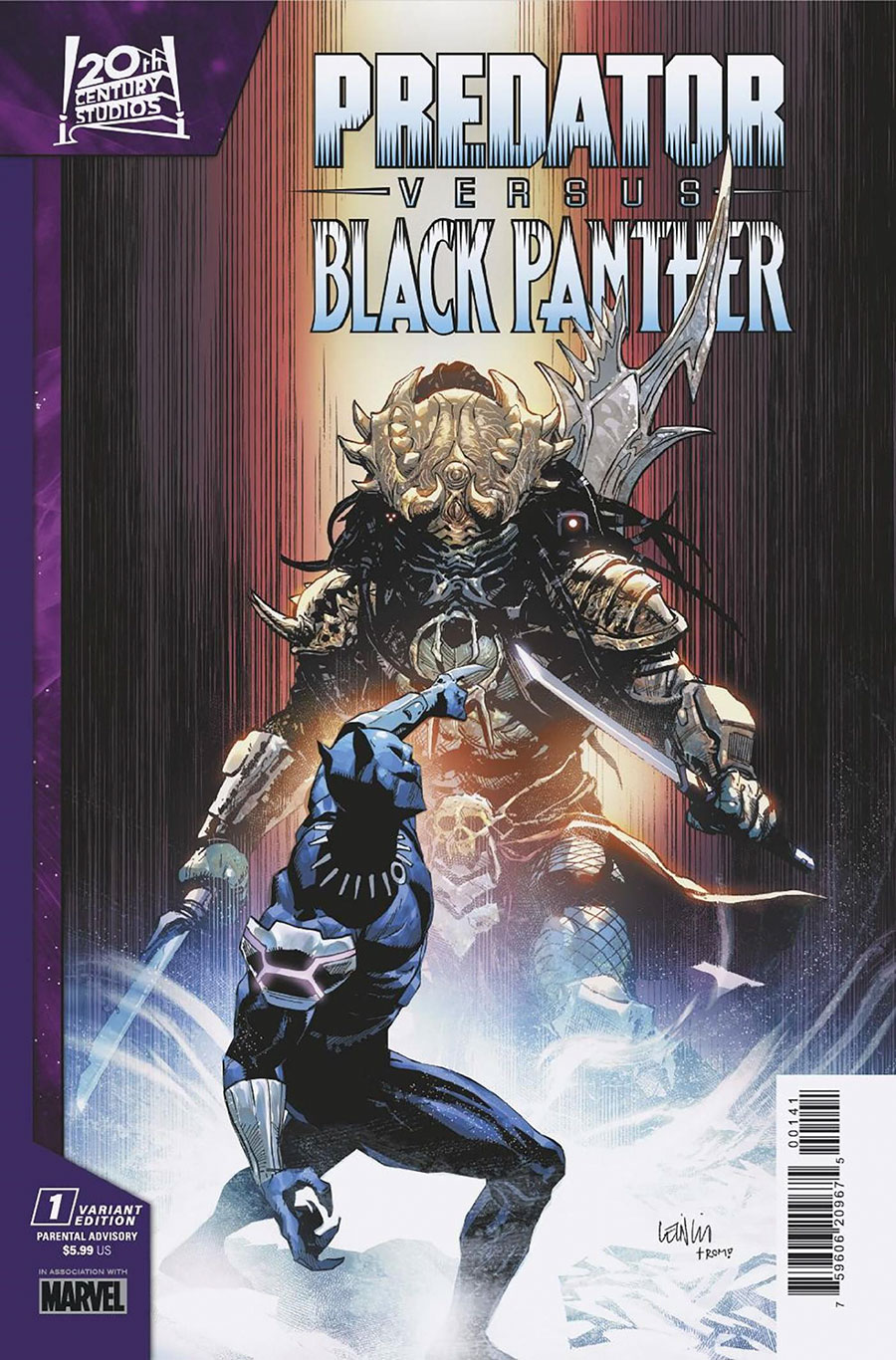 Predator vs Black Panther #1 Cover C Variant Leinil Francis Yu Cover