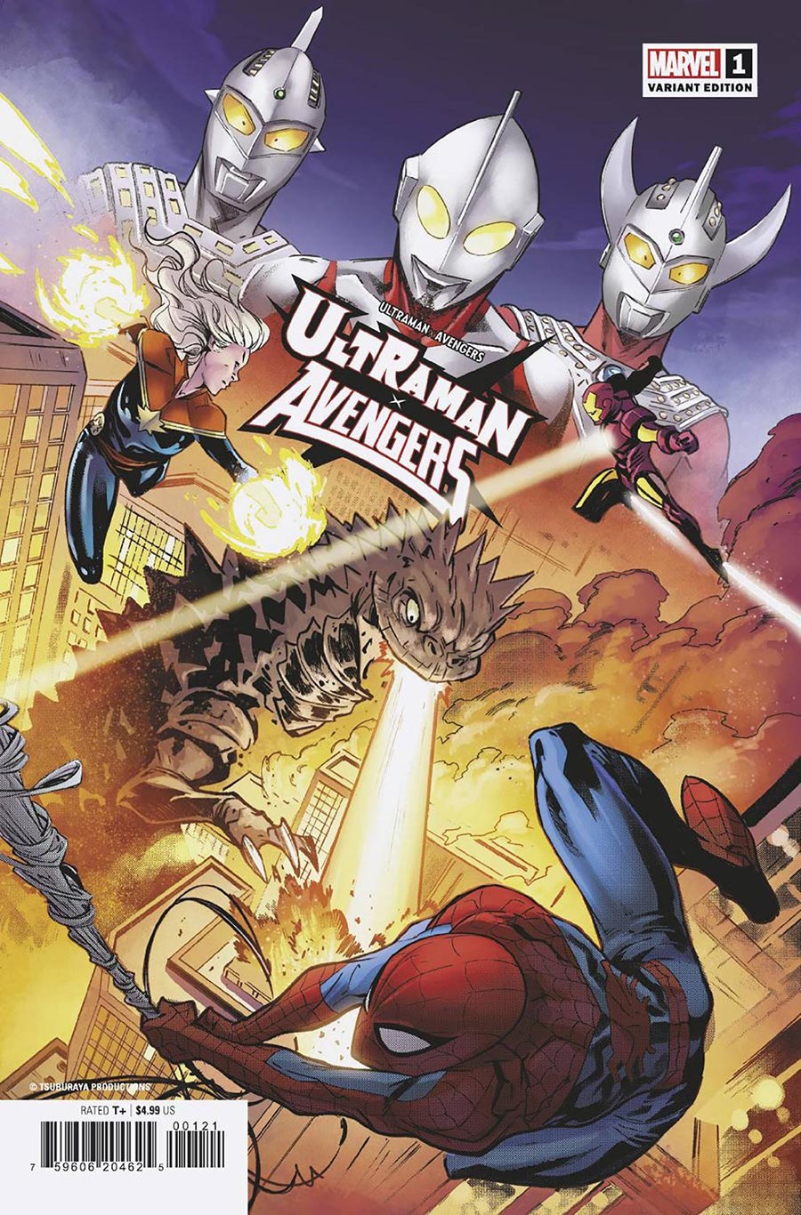 Ultraman x Avengers #1 Cover B Variant Francesco Manna Cover