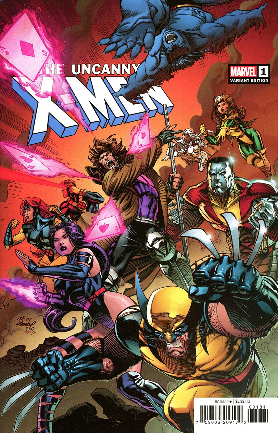 Uncanny X-Men Vol 6 #1 Cover H Variant Andy Kubert Cover