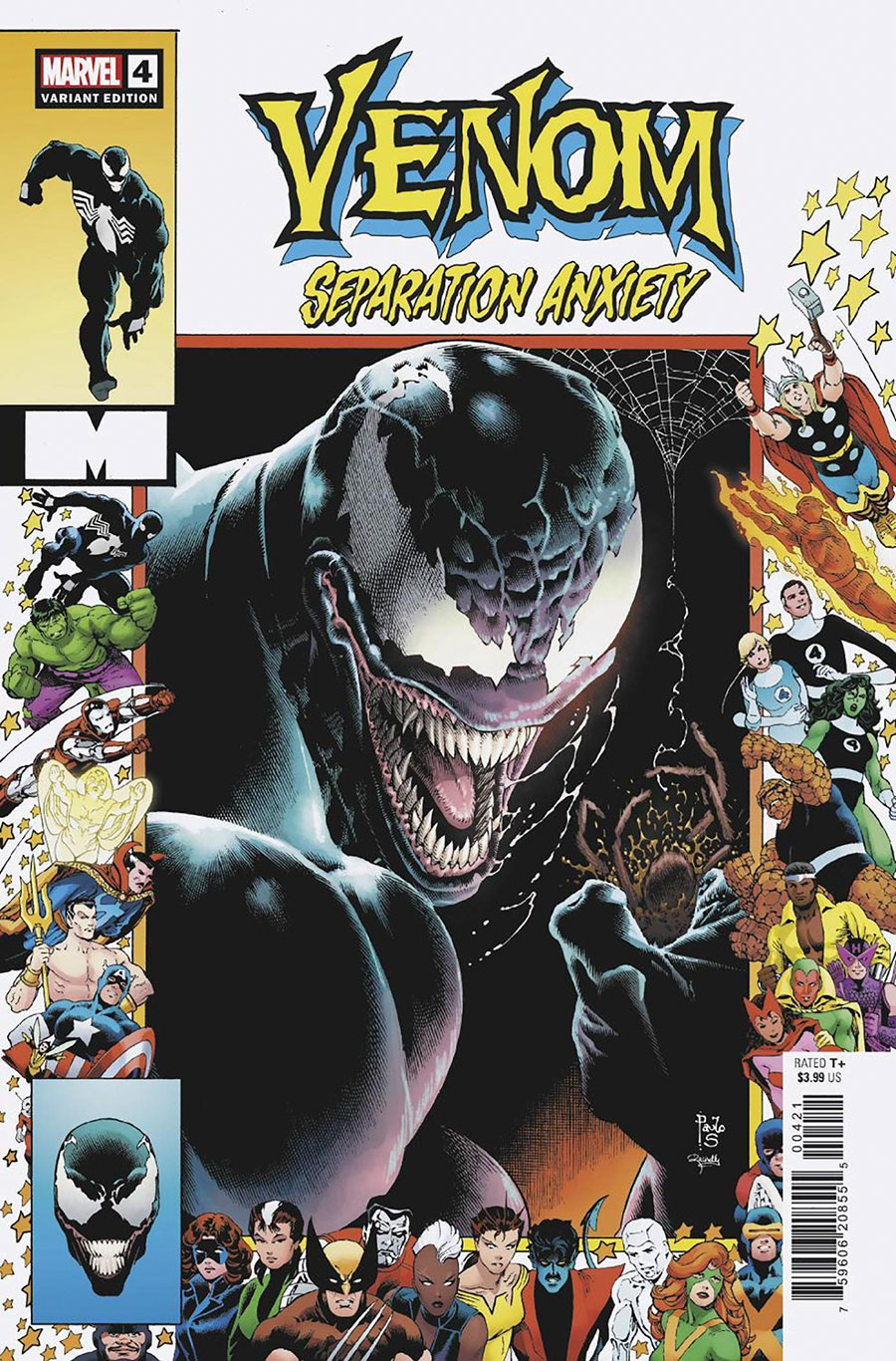 Venom Separation Anxiety (2024) #4 Cover B Variant Paulo Siqueira Homage Cover