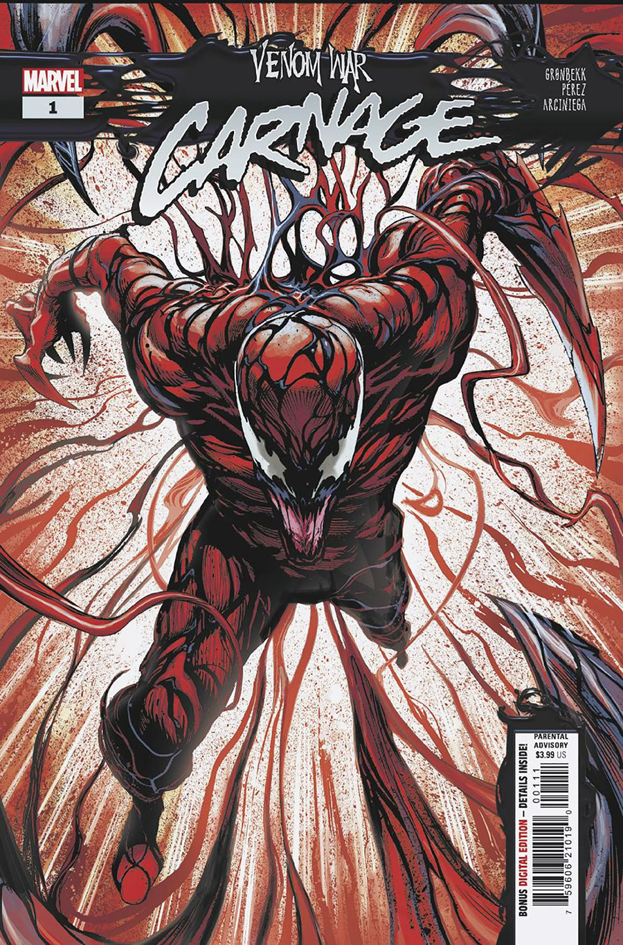 Venom War Carnage #1 Cover A Regular Geoff Shaw Cover