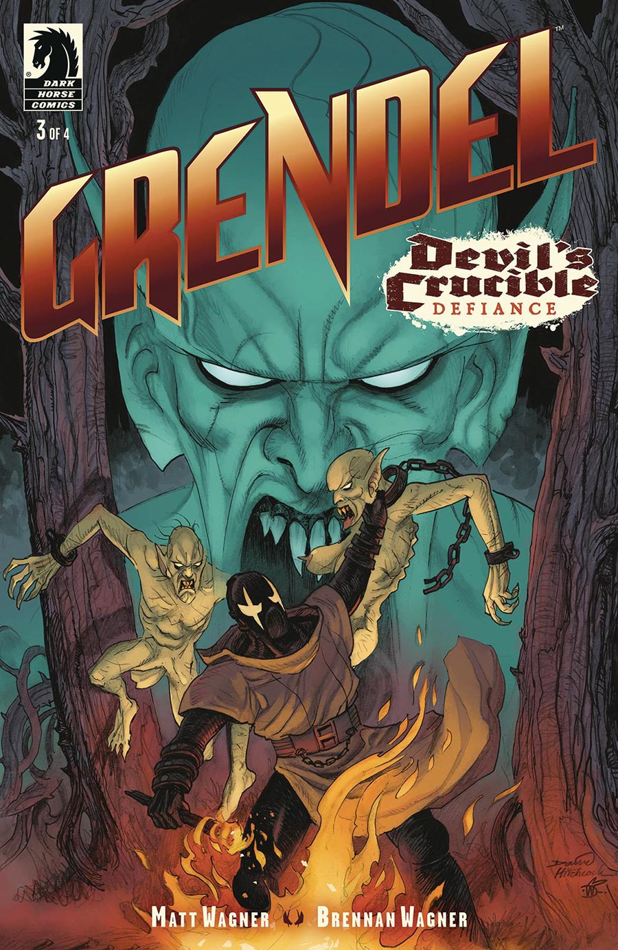 Grendel Devils Crucible Defiance #3 Cover B Variant David Hitchcock Cover