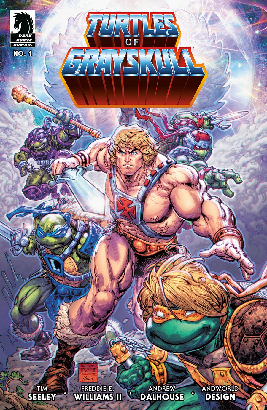Masters Of The Universe Teenage Mutant Ninja Turtles Turtles Of Grayskull #1 Cover A Regular Freddie E Williams II Cover